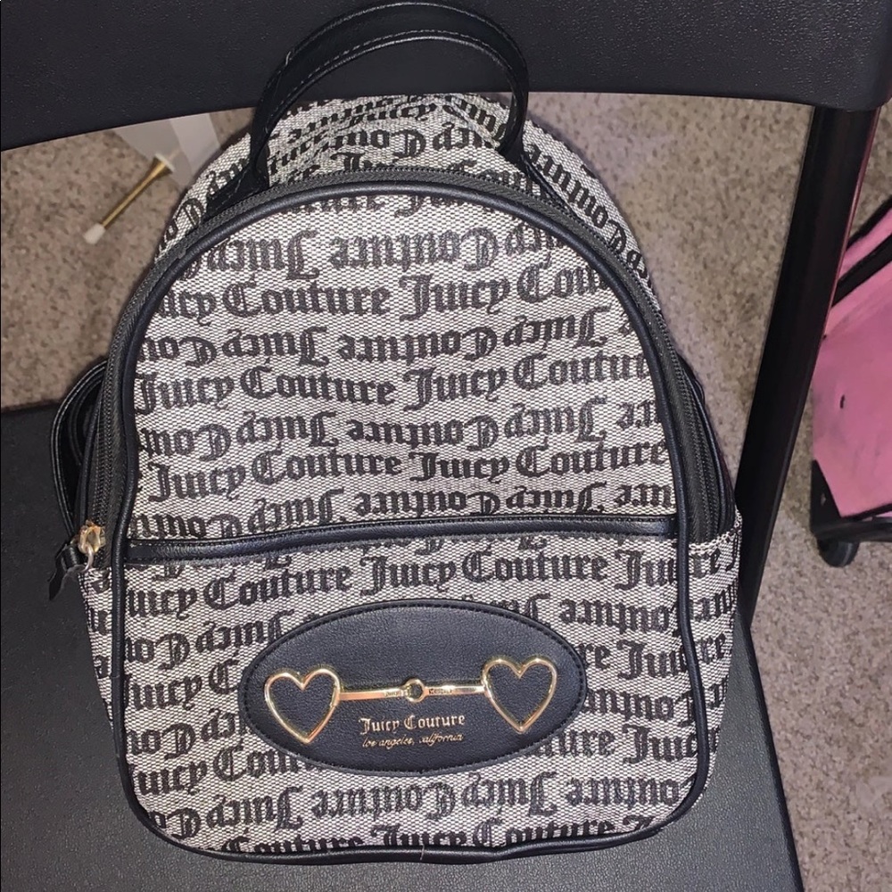 Black juicy couture backpack